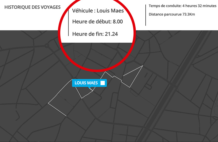 Historique des voyages